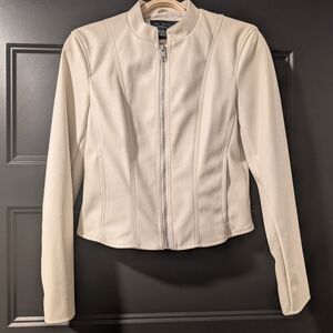 Levi's White Zip-Front Women's Jacket